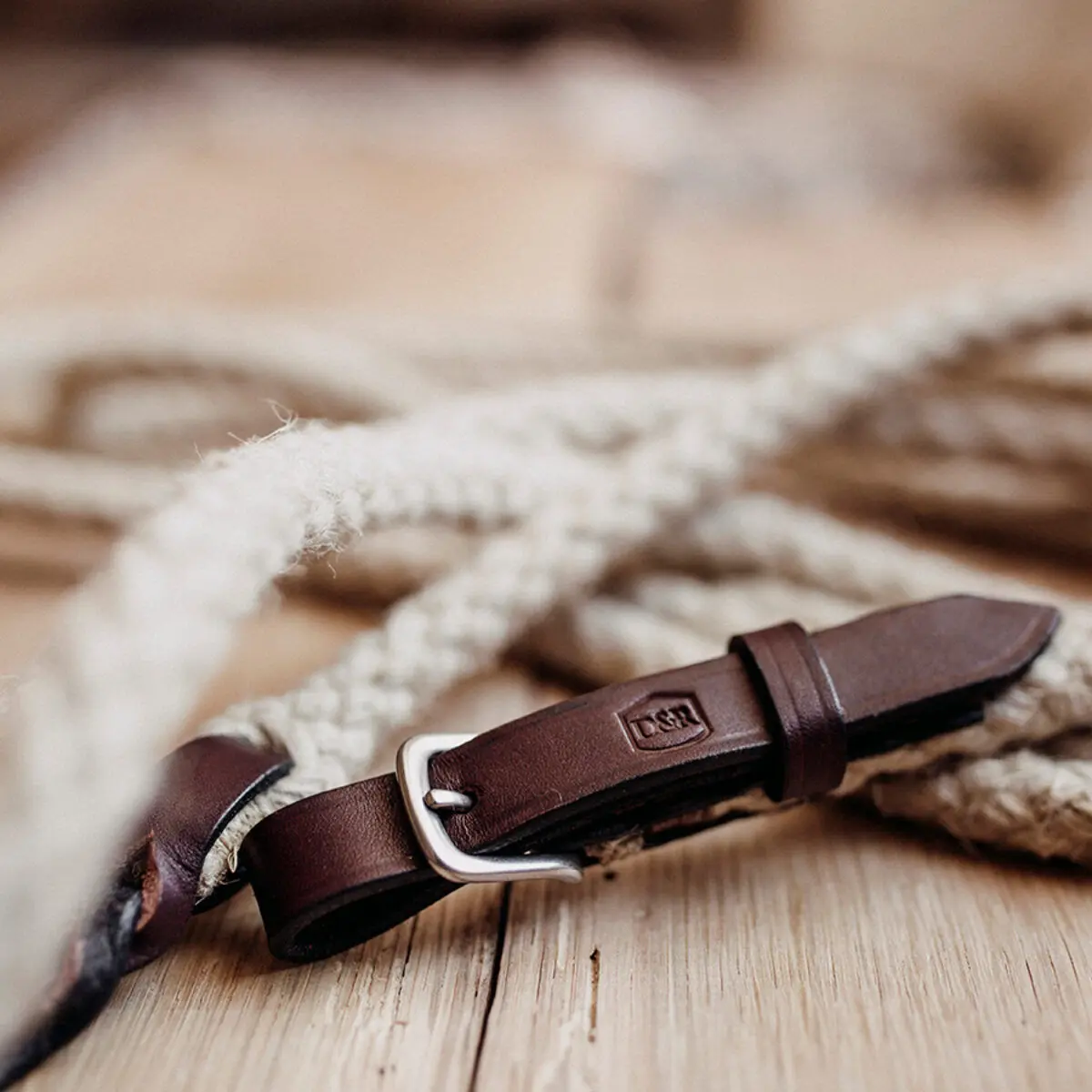 Bodenarbeitsseil_Bodenseil_Westernrope_Bodenarbeitsseil mit Leder