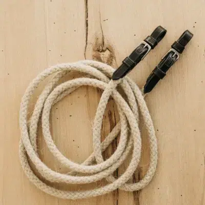 Hanfzügel, Zügel aus Hanf, Seilzügel mit Leder